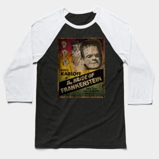 The Bride of Frankenstein vintage Baseball T-Shirt